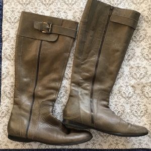 Enzo Angiolini Olive Leather Boots